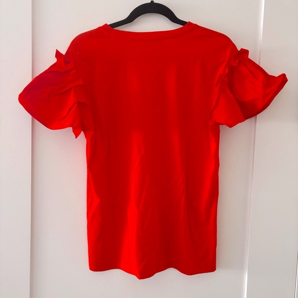 Zara Puff Sleeve Top Size M NWT - Picture 4 of 5